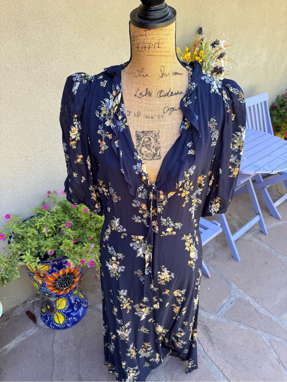 Reformation Brook Vittoria Floral Midi Dress - Picture 16 of 17